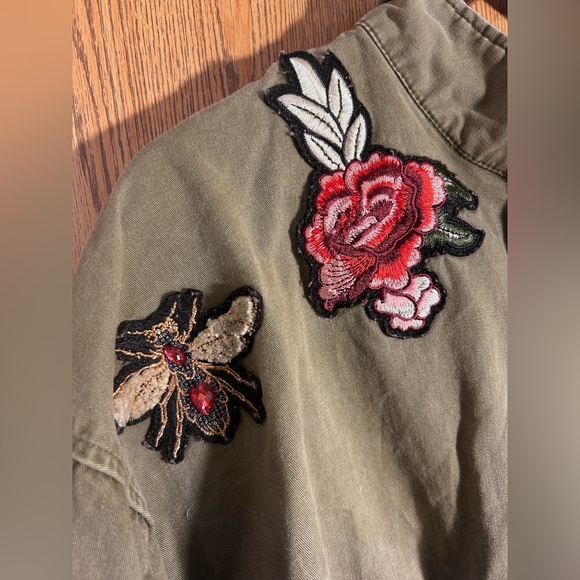 H&M Bohemian Punk Embroidered Patchwork Bomber - Picture 4 of 11